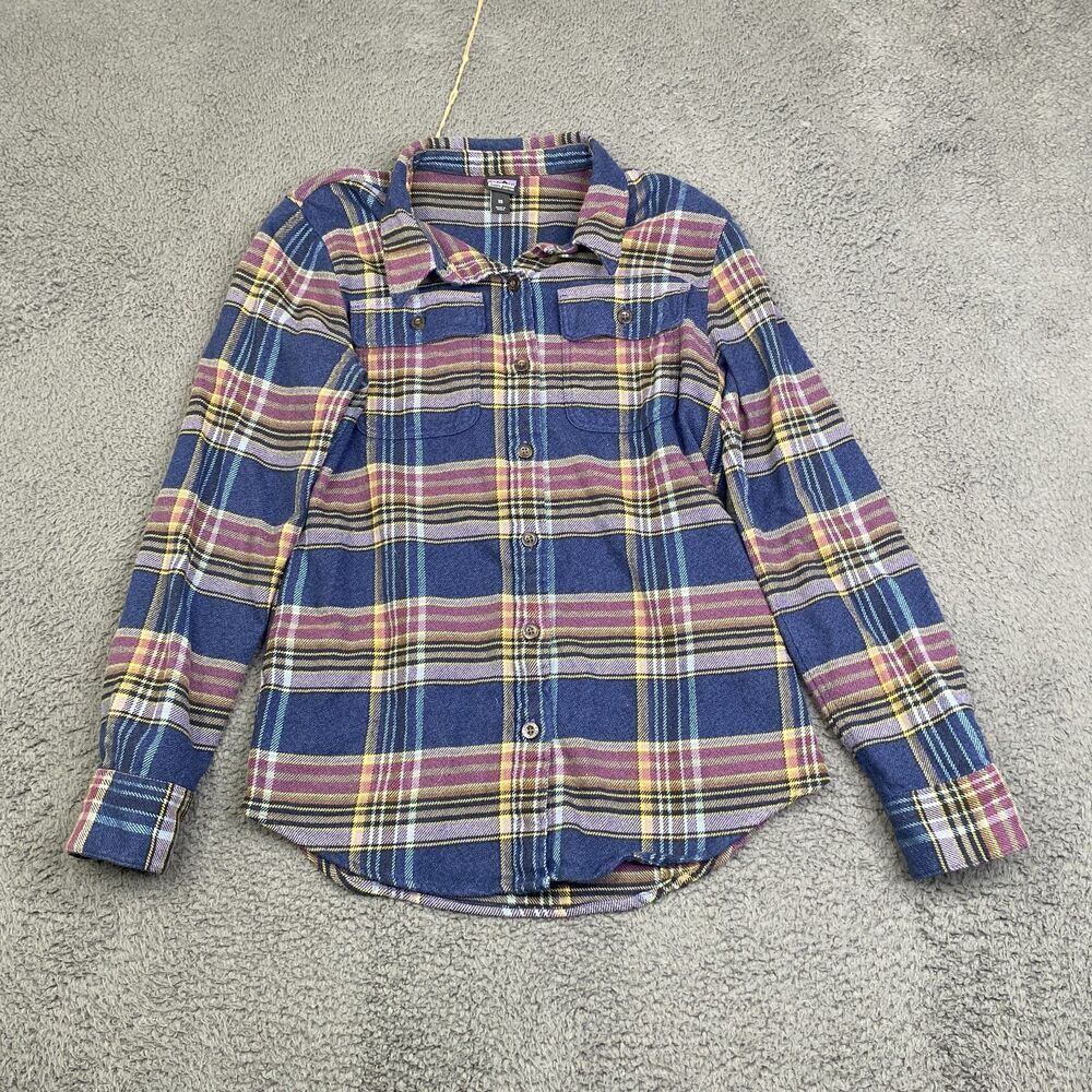 Patagonia Shirt Womens XS Plaid Flannel Button Up Organic Cotton